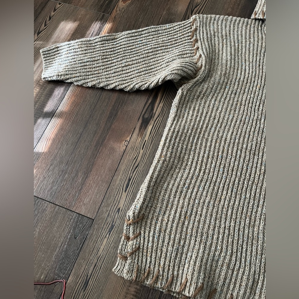 QPS Turtleneck Chunky Wool Sweater XL - Picture 4 of 13